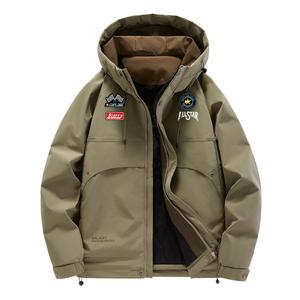 Пуховик Unisex с капюшоном утепленный стеганый WARRIOR, хаки зеленый