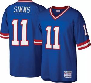 Мужская футболка Mitchell & Ness New York Giants Phil Simms # 11 Royal 1986 года.