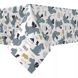 Квадратная скатерть, 100% хлопок, 52x52 дюйма, Dragons Design