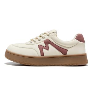 Низкие повседневные туфли женские бежево-розовые Spider King, розовый