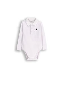 Coccodrillo Элегантный белый боди с воротником-поло