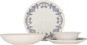 Набор столовых приборов (большой) - Valeria - 24 предмета - 6 персон - фарфор Rinart