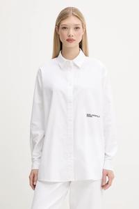 Хлопковая рубашка Karl Lagerfeld Jeans, белый