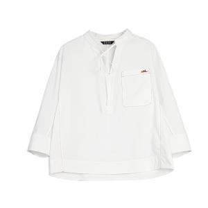 ELLE Футболка Women's White V-образный вырез Moderate