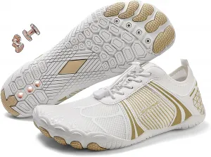 Заземляющие обувь с медью, походная обувь для ходьбы босиком для женщин и мужчин с невропатией, походная обувь с медью, удобная, нескользящая и легкая Generic, желтый