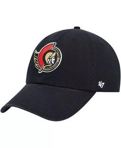 Мужская черная регулируемая кепка Ottawa Senators Clean Up '47 Brand, черный