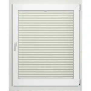 Жалюзи-плиссе Indeko «простые», светозащитные, с отверстием, натяжные, на заказ, цвет grau + weiß