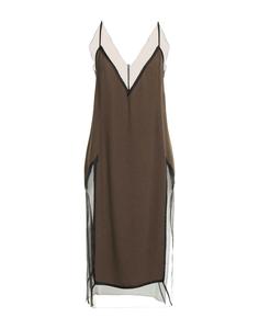 Платье миди Ami Alexandre Mattiussi, темно-коричневый