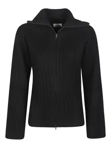 Кардиган на молнии в рубчик P.A.R.O.S.H., черный