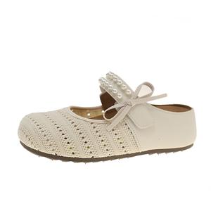 GULIA Женские противоскользящие тапочки с закрытым носком, устойчивые к истиранию - Pearl Card, цвет Pearl Card