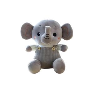 Плюшевая игрушка слон и слоненок 23см/25см/32см/40см/52см высота XIWANTONG, серый