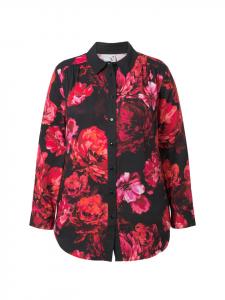 блузка-рубашка цвета мака Ulla Popken