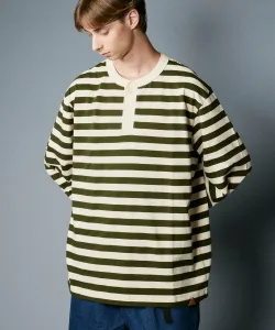 Футболка-поло с длинными рукавами из плотной хлопчатобумажной ткани с каймой Rehacer, цвет Green