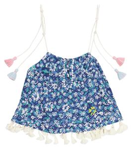 Топ с цветочным принтом Mara Poupette St Barth Kids, Royal Fantasy
