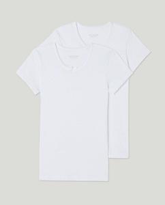 Комплект из 2 плюшевых термофутболок с короткими рукавами Cotton Juice, белый