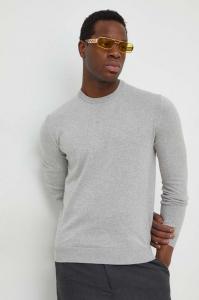 Хлопковый свитер United Colors of Benetton, серый