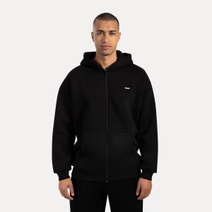 SMILODOX Мужская толстовка с капюшоном на молнии Cedrik Black