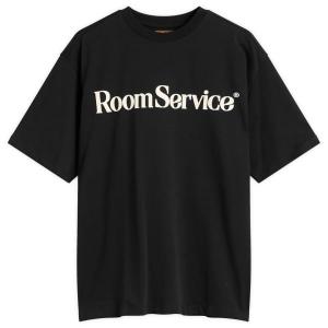 Черная футболка с надписью «Обслуживание номеров» Late Checkout, черный