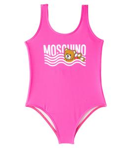 Печатный купальник Moschino Kids, Azalea Pink