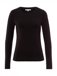 Les Lunes Рубашка с длинными рукавами SCARLETT, базовая, повседневная, черная