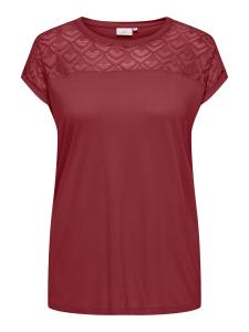 Рубашка ONLY Carmakoma CARFlake, темно-красный