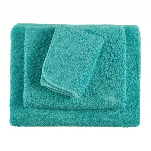 Полотенце из египетского хлопка 700 гр/м2 Super Pile Abyss Habidecor, зеленовато-синий