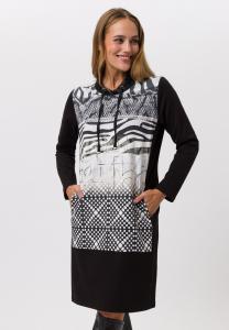 Платье TUZZI Jersey dress, Schwarz/Ecru/Black