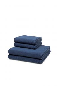 Набор полотенец Ross Sensual Skin, 4 штуки, 100x50/140x75 см, темно-синий