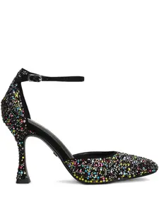 Туфли-лодочки с украшением и ремешком на щиколотке Lola Cruz, черный