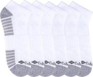 Columbia мужские спортивные носки без видимости (6 штук), White