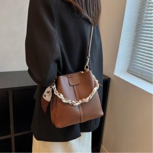 Сумка через плечо, сумка-кроссбоди, сумка-ведро Aimoon, цвет Brown