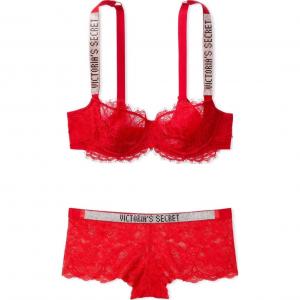 Victoria's Secret Женский комплект нижнего белья красный