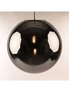 Подвесной светильник Orb, стеклянный шар в золотом/дымчатом цвете s.LUCE