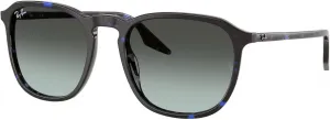 Солнцезащитные очки Ray-Ban Unisex Rb2203 квадратной формы, Havana Blue Tortoise/Blue Vintage Gradient Black