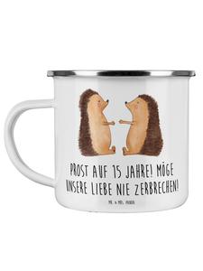 Дорожная кружка на 15-ю годовщину свадьбы, стеклянная свадьба... белого цвета Mr. & Mrs. Panda