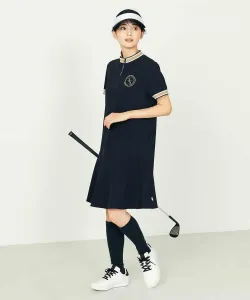 Женское платье для гольфа/платье с воротником-стойкой и застежкой-молнией до середины груди Avv, цвет Black