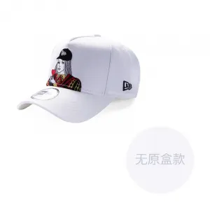 New Era Хлопковая бейсболка унисекс белая, White