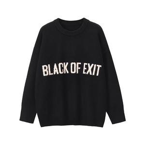 Свитер Unisex BLACK OF EXIT, черный