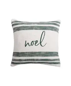 Плетеная декоративная подушка Морган Ноэль Carol & Frank, green