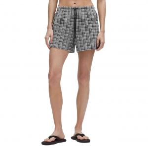 Шорты женские casual mid rise pull on с рисунком в клетку seersucker, длина 3 Lululemon, белый/черно-белый