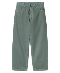 Рабочие брюки с одним коленом из комбинированной ткани. Carhartt Wip, зеленый