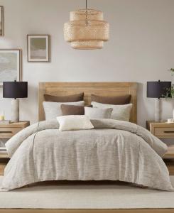 Комплект постельного белья Chapman Jacquard, 9 предметов, размер King Madison Park Signature, Nuetral