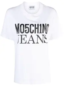 Футболка с логотипом Moschino Jeans, белый