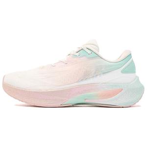 QIAODAN Кроссовки Flying Shadow 4.0 с нескользящей подошвой, износостойкие, амортизирующие, с низким верхом, женские, розово-зеленые