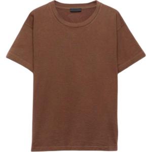 Хлопковая футболка PRADA, Tobacco