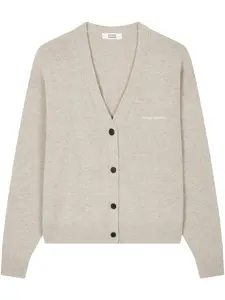 Кардиган с V-образным вырезом Studio Tomboy, бежевый