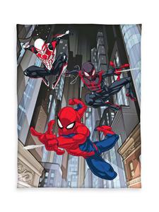 Herding Флисовое одеяло «Человек-паук», 130x170 см, серо-красного цвета