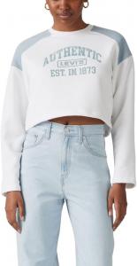 Женская графическая толстовка Levi's Bleacher, Bright White Dusty Blue