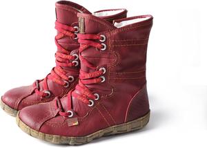 Женские короткие плоские ботинки TMA EYES с верхом из кожи с тиснением под змею и искусственным мехом, подкладка из искусственного меха, Red