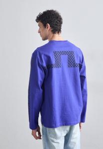 Топ с длинными рукавами WALSH PRINT J.LINDEBERG, синий